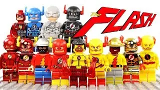 LEGO The Flash & The Reverse-Flash Unofficial Minifigures Justice League & CW's Kid Flash