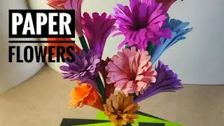 DIY Paper flowers | craft paper flowers | SP Art & Crafts