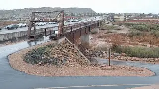 Virgin River moving much faster than usual ahead of more rain, snow moving into S  Utah