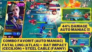 44% DAMAGE DEALER + MANIAC !! BEST COMBO CECILION WIPED OUT !! BEST BUILD CECILION 2022 - MLBB