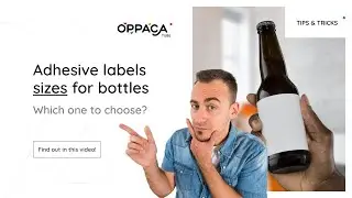 Adhesive labels sizes for bottles: which one to choose?