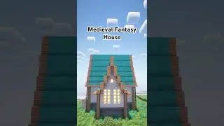 Medieval Fantasy House 🩵 #minecraft