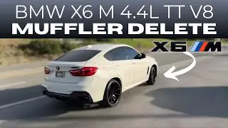 BMW X6 M 2015 года выпуска 4.4L Twin Turbo V8 с удаленным глушителем!