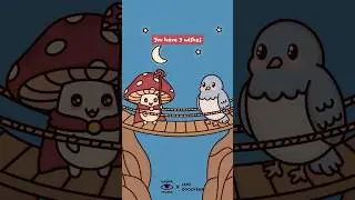 The Double Wish 🪄 Wizard Mushie & Birdie | Original Video: Under Studio x @Jake_Goodyear