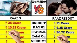 Bollywood Horror movies Raaz 3 vs Raaz Reboot movie box office collection comparison।।