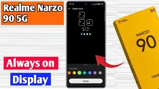 realme narzo 90 always on display | realme narzo 90 lock screen par name kaise likhe
