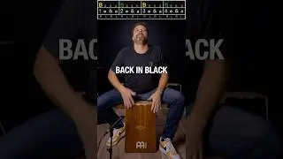 Back in Black on Cajon 😎 Famous Songs