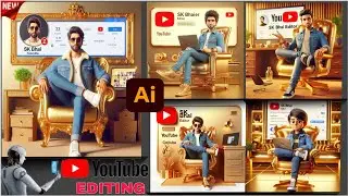 How to create viral 3D Ai Social media boy Images |YouTube bing image creator tutorial | ai