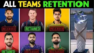 PSL 2026 Retained Players List 😱 | All Teams Final Retentions