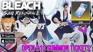 Bleach: Soul Resonance | Open 210 Summon Tickets | Bleach Soul Resonance Global Gacha Showcase