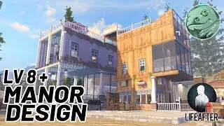 LifeAfter Manor Design: Modern Minimalistic Manor Lv 8/9 +
