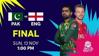 Watch #T20WorldCup 'Final #Pakistan vs #England! Sunday, 13th Nov at 1:00 PM on #ASportsHD + #ARYZap