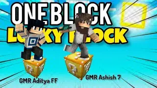 I PLAY MINECRAFT LUCKY BLOCK with @GMR.AdityaFF crafting and building
