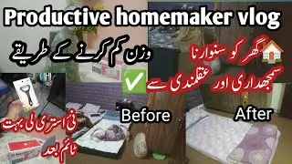 How I Lost Weight at Home | Easy Weight Loss Routine for Women / Productivity vlog 