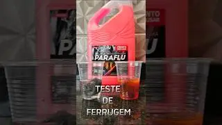 teste de ferrugem paraflu vs agua da torneira #paraflu #agua #radiador #test #foryou