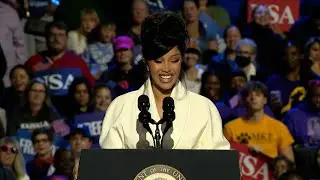 Cardi B full speech at Kamala Harris rally in West Allis, Wisconsin (11.1.24)