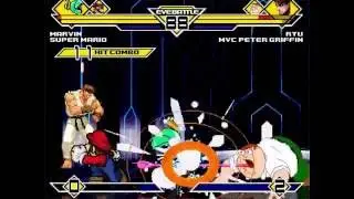 SK MUGEN - Marvin & Super Mario vs CvS Ryu & MvC Peter Griffin