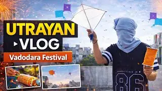 Vadodara Uttarayan Festival 🪁 | Terrace Kite Flying Vlog 2026 🔥