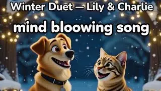 Lily & Charlie Winter Duet &mdash; Heartwarming Snow Song of Friendship ❄️🎵🐶😸