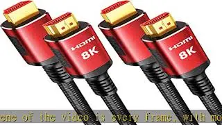 Snowkids 8K HDMI Cable 2.1 10FT 2-Pack, 48Gbps Ultra High Speed HDMI Braided Cord (8K@60Hz 7680x432