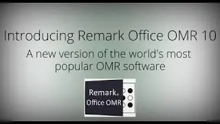 Announcing Remark Office OMR Software Version 10!