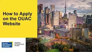 How to Apply on the OUAC Website