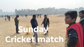 Sunday cricket 😨match #viralvideo #vlog #cricketlover 😵‍💫