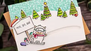 Easel card with interactive slider