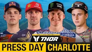 2025 Charlotte SuperMotocross Press Day | Barcia, Beaumer, Anstie