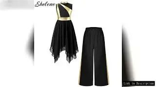 Girls Church Choir Worship Dress Liturgical Praise Lyrical Dance Performance Dancewear Irregular Hem