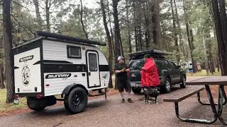 Camping, Family & Rain - Canyon Point Campground, Apache-Sitgreaves National Forests, AZ