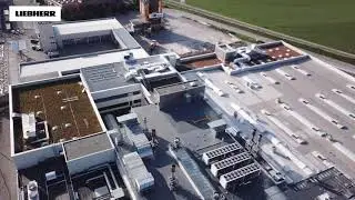 Timelapse construction de l'usine LIEBHERR à Bulle - Suisse
