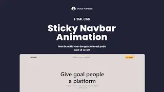 BIKIN ANIMASI GANTI BACKGROUND NAVBAR DISAAT SCROLL - HTML CSS JS BOOTSTRAP