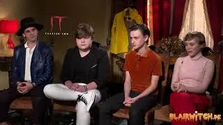 Jack Dylan Grazer, Jeremy Ray Taylor, Jaeden Martell & Sophia Lillis on IT CHAPTER TWO interview