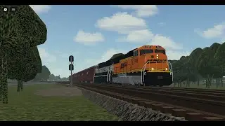BNSF Grain with Executive Mac Trailing