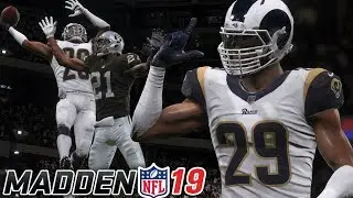 NFL Debut! One Hand Catch Over Defender! [Madden 19 Career Mode #1]