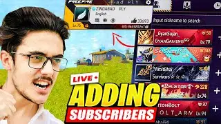 [LIVE] Adding Subscribers In V-Badge ID  | Road To GrandMaster | Garena Free Fire