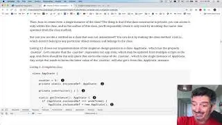 TypeScript Quickly.Lesson 13. Static variables and a Singleton design pattern