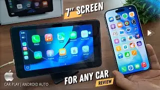 Upgrade your old car in 2026 🚗 Plimpton Portable Carplay Android Auto Screen for Car Review in Hindi