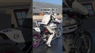 Snowmobile Motorcycle vs Suzuki GT 750 &ldquo;Water Buffalo&rdquo;