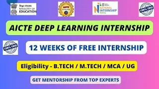 AICTE Free Deep Learning Internship 2025 | Learn AI & Get Certified | No Fee, 100% Free!
