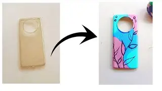 Mobile Back cover Painting |DIY Mobile Cover Painting at home|Hand Painted #daily #foryou #sinchhart