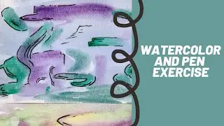 Easy Abstract Watercolor & Pen: Doodle Art