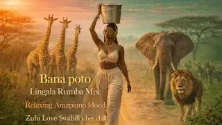 Bana Poto Lingala Rumba Mix 🎵 + Amapiano Mood Zulu | Relaxing Love Music & Chill Vibes#hadzatribe