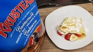 How to make Crepe using Krusteaz Pancake Mix from Costco