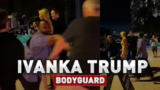 Ivanka Trump is rattled as Secret Agent violently fends away mysterious man for getting close