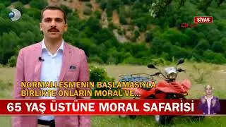Sivas Doğanşarda Yaşlılar ATV Turuyla Stres Attı