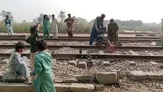Engineering staff working on the railway station #youtube #video 