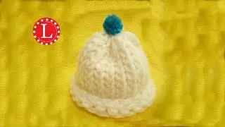 Loom Knit Baby Hat Preemie / Newborn Hat - Start to Finish | Loomahat