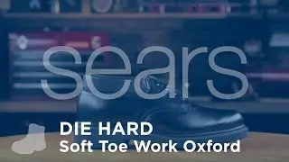 Die Hard Black Soft Toe Work Oxford